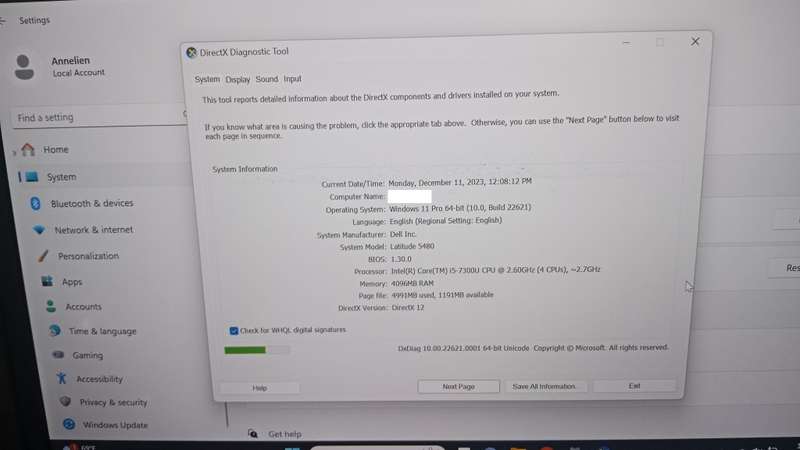 Dell Latitude i5 5480