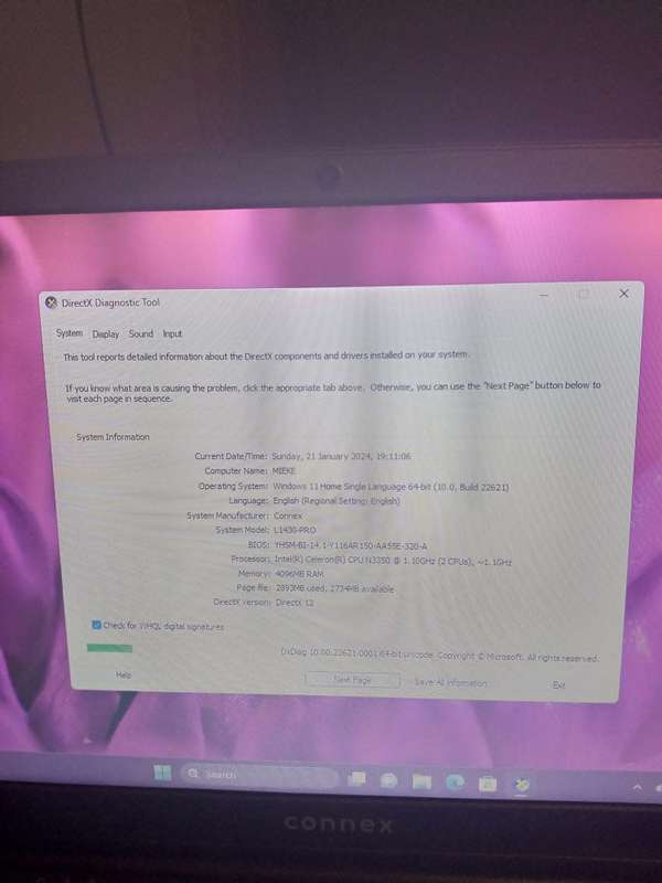 Connex Laptop