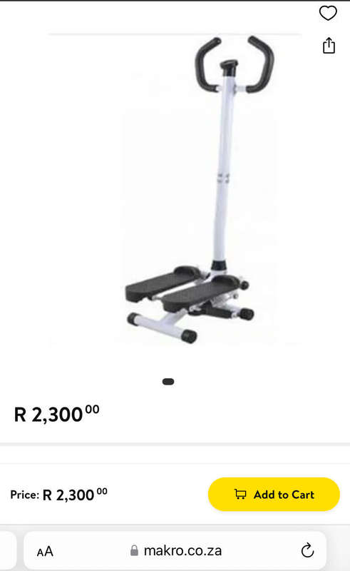 Treadmills OTG Twist Stepper Elite was listed for 699.00 on 9 Jun at 15 01 by JosLoc5916 in Johannesburg ID 615784714
