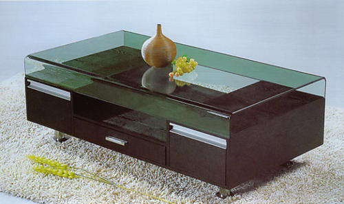 Modern Glass Coffee Table with draws