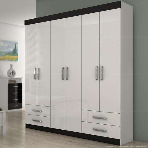Wardrobe 6 Doors and 4 Drawers Zeus