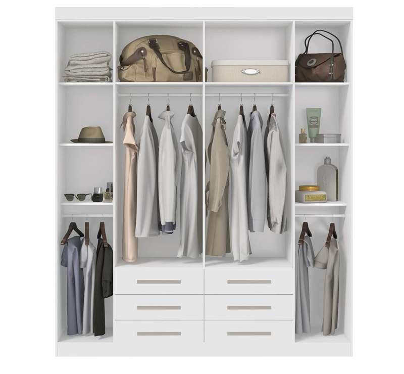 Wardrobe 6 Doors and 6 Drawers