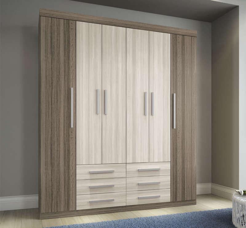 Wardrobe 6 Doors and 6 Drawers