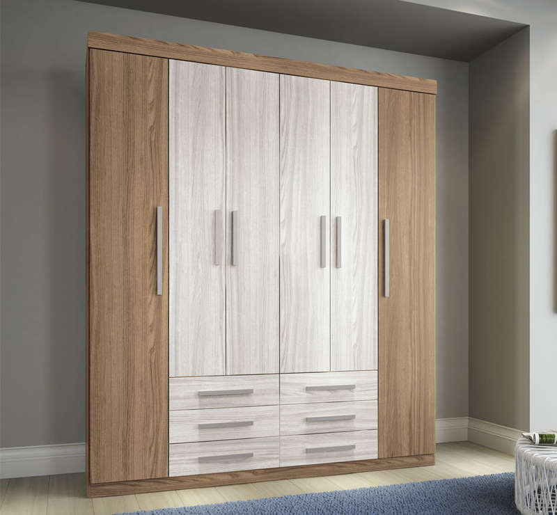 Wardrobe 6 Doors and 6 Drawers