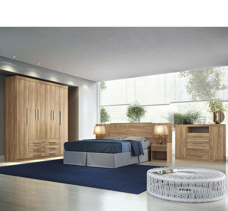 Wardrobe 6 Doors and 6 Drawers