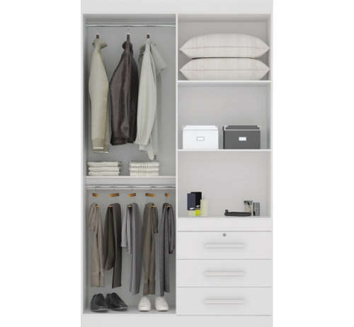 Wardrobe 4 Doors and 3 Drawers
