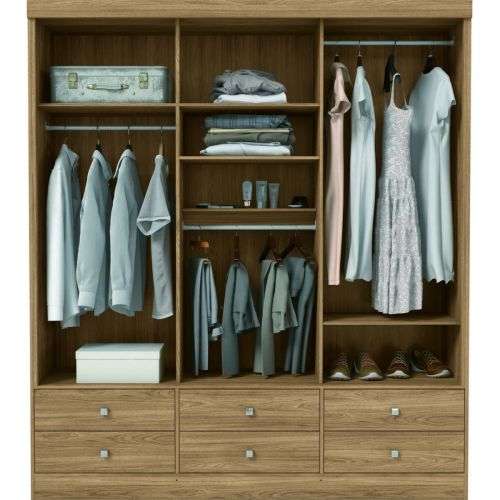 Wardrobe 3 Doors and 6 Drawers sliding