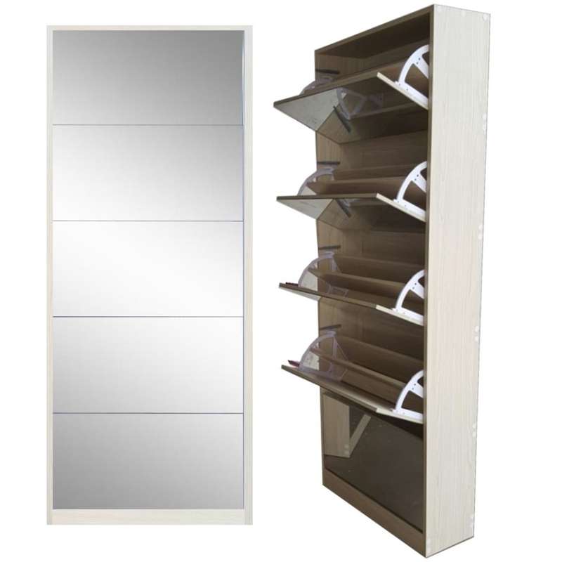 5 Door Mirror shoe cabinet