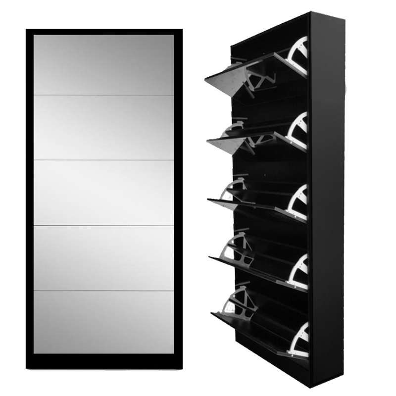 5 Door Mirror shoe cabinet