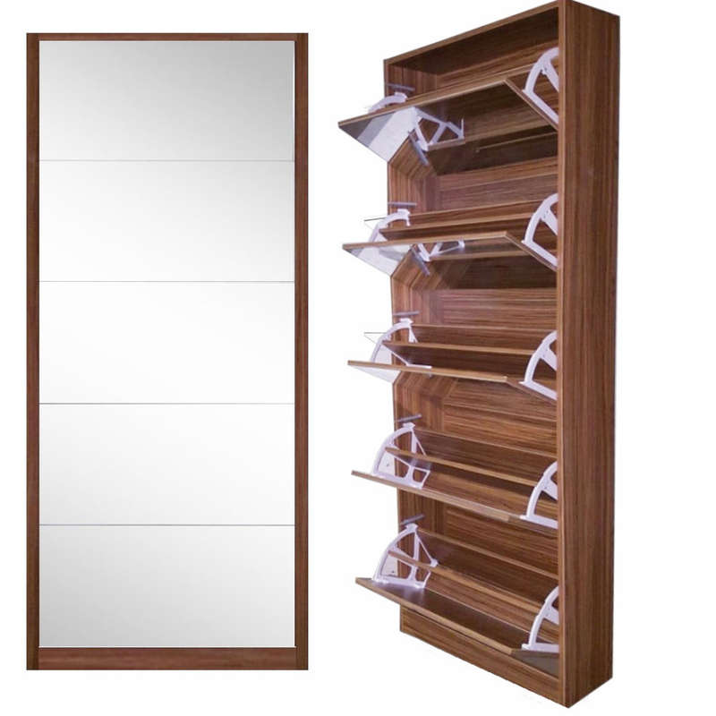 5 Door Mirror shoe cabinet