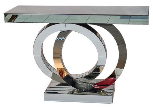Silver Mirrored Console Table Only