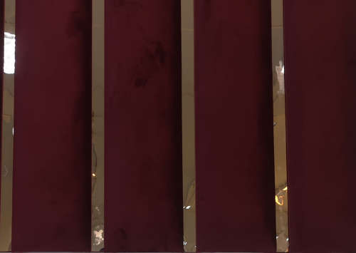 Holly Headboard Mirror Gold Velvet