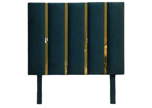 Holly Headboard Mirror Gold Velvet