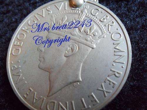 WW2 War Medal ~ Awarded To 44922 J J J Jacobs