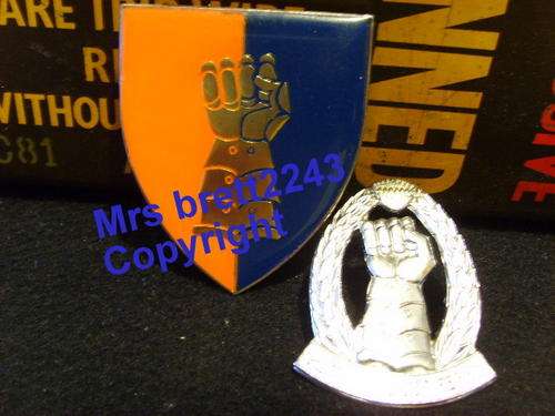 HQ 81 Armoured Brigade Shoulder Flash and....