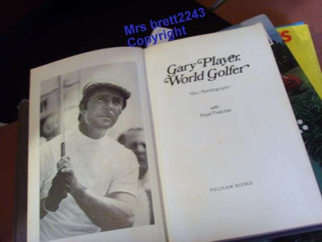 8 OLD Collectable Golf Books~ Chris Plumridge,Ken Adwick,Jack Nicklaus,Bernard Cooke,Gary Player