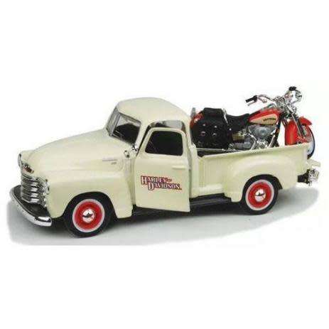 Chev Pick up with Harley Bike