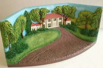 Gone with the wind diorama with figures.