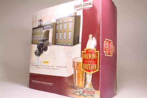 `Whitbread`, Tin Plate Brewery with accessories and Scammell 6-Wheel Box Van -