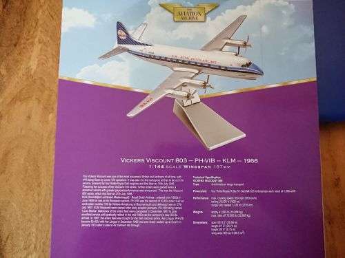 Vickers Viscount 803 PH-VIB KLM 1966 Ltd Ed