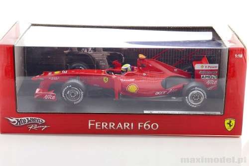 F1 FERRARI F60 MASSA 2009 1/18 Hotwheels P9966