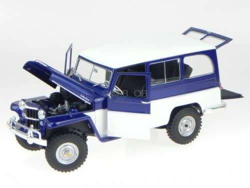 1955 Willys Jeep  Station Wagon bluewhite