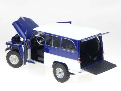 1955 Willys Jeep  Station Wagon bluewhite