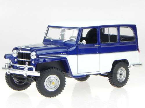 1955 Willys Jeep  Station Wagon bluewhite