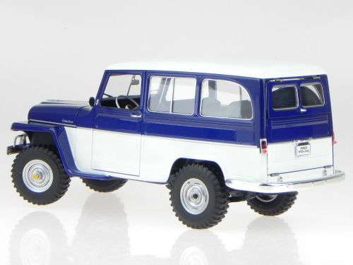 1955 Willys Jeep  Station Wagon bluewhite