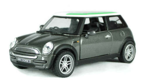 BMW Mini Cooper S in metallic grey with Welsh Dragon (Wales)