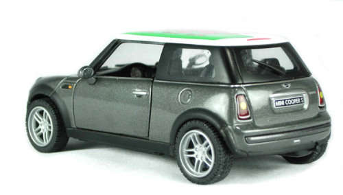 BMW Mini Cooper S in metallic grey with Welsh Dragon (Wales)