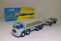 ERF KV, 8 Wheel Rigid Flatbed & Trailer,