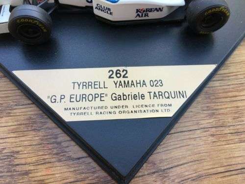 TYRRELL Yamaha F1 model Gabriele Tarquini
