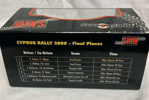 Ford Focus WRC Winner Cyprus Rally 2000