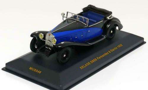 Delage D8SS Fernandez and Darrin 1932 blue/black