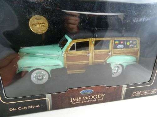 1948 Ford Woody with Surfboard.