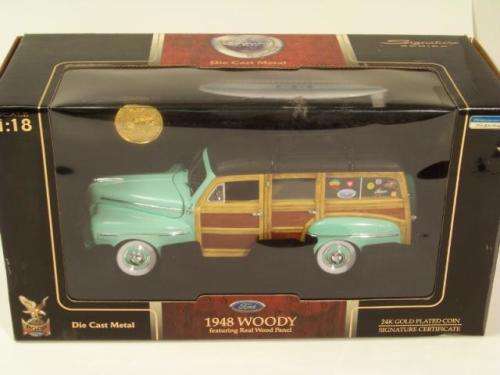 1948 Ford Woody with Surfboard.