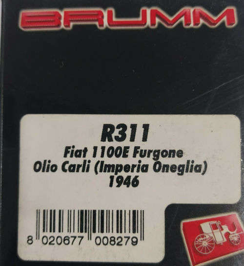 Fiat 110E Furgone Olio Carli 1946
