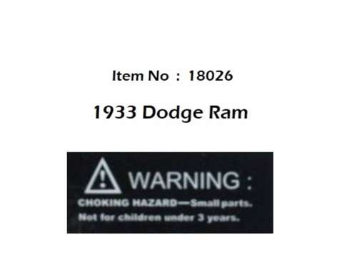Dodge Ram 1933 Hood Ornament