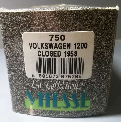 VOLKSWAGEN 1200 CLOSED 1958