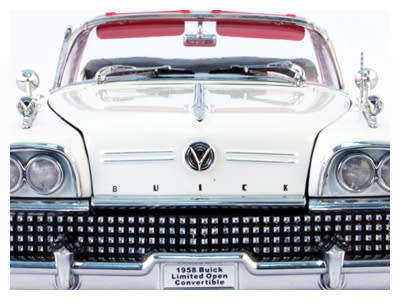 1958 Buick Limited Open Convertible Pearl White