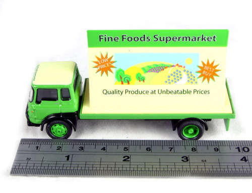 Bedford TK flatbed advertising lorry `Fine Foods Supermarket`