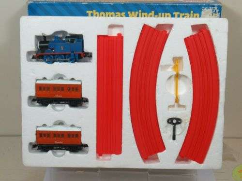 Thomas and Annie & Clarabel coaches clockwork trainset