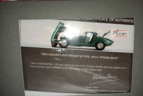 Jaguar E-TYPE Lightweight  Atkins 86PJ #44 Green 1963