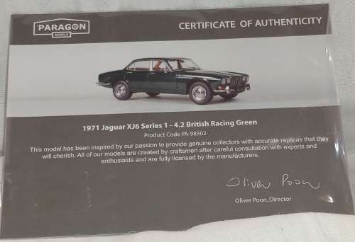 Jaguar XJ6 Series I 4.2 Racing Green 1971