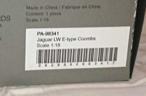 Jaguar E-Type Lightweight Coombs  4WP #47 Grey