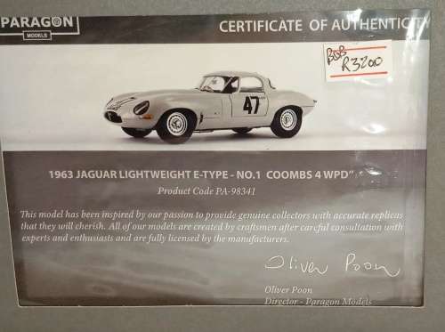 Jaguar E-Type Lightweight Coombs  4WP #47 Grey