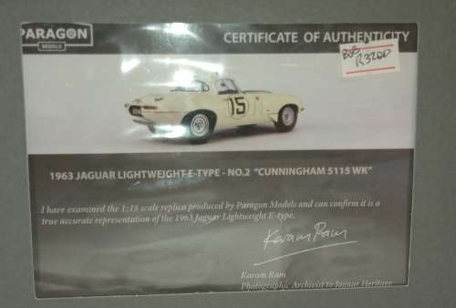 Jaguar E-Type Lightweight Cunningham 5115WK 15 Cream