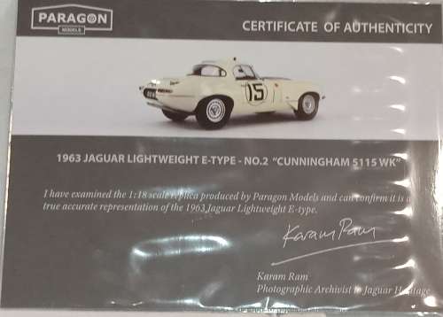 Jaguar E-Type Lightweight Cunningham 5115WK 15 Cream