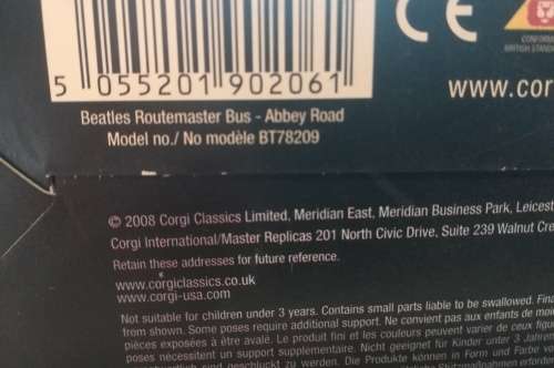 Abby Road Routemaster BUS Album Cover